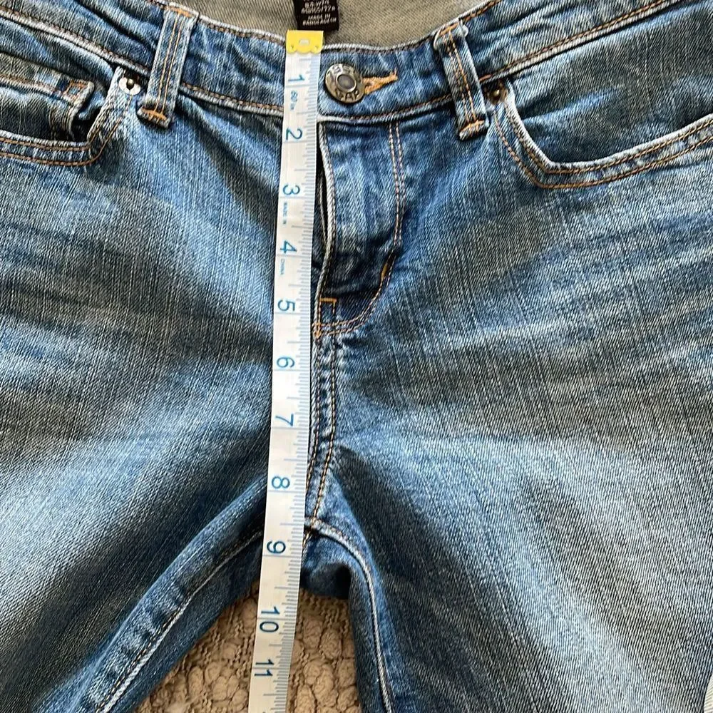 GAP 1969 Straight Cropped Cuffed Jeans Size 8/29 R - Picture 7 of 8